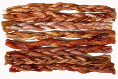 1 lb. 12 Inch BRAIDED Bully Sticks In Zip Lock Bag
