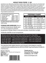 Chewka Dry Dog Food 2 Pound Bag (Pack of 12)
