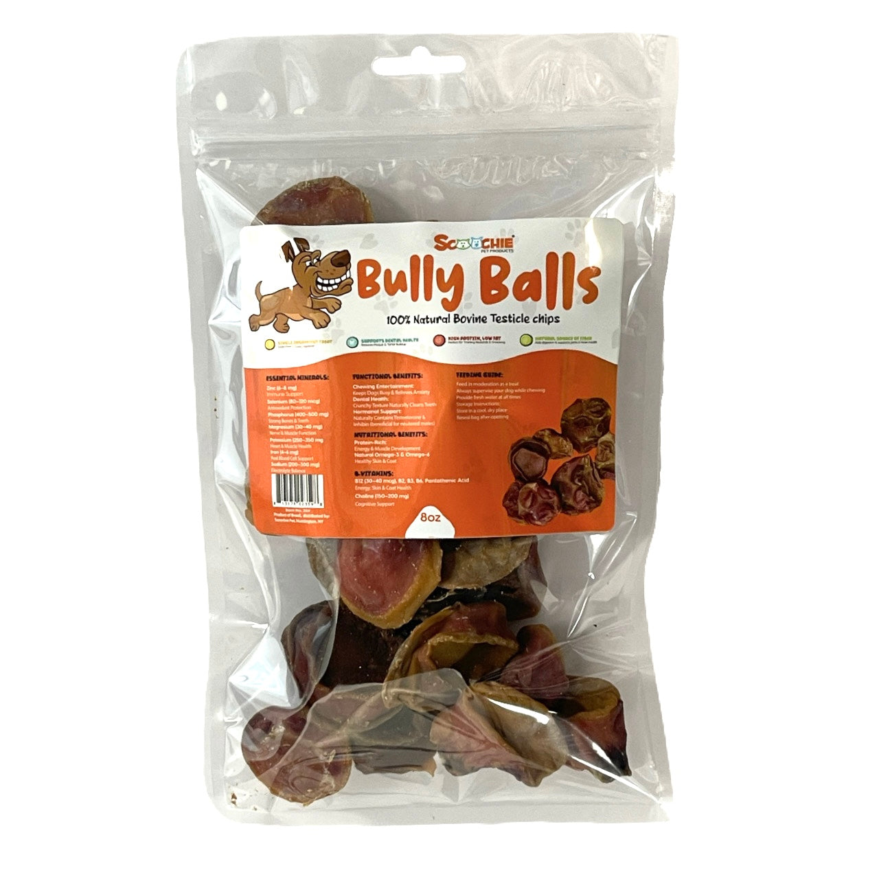 Bully Balls 8 oz Bag with Sticker (Pack of 4)