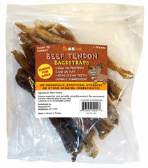Beef Tendon / Back Strap 1 lb. in Zip Lock Bag (Pack of 2)