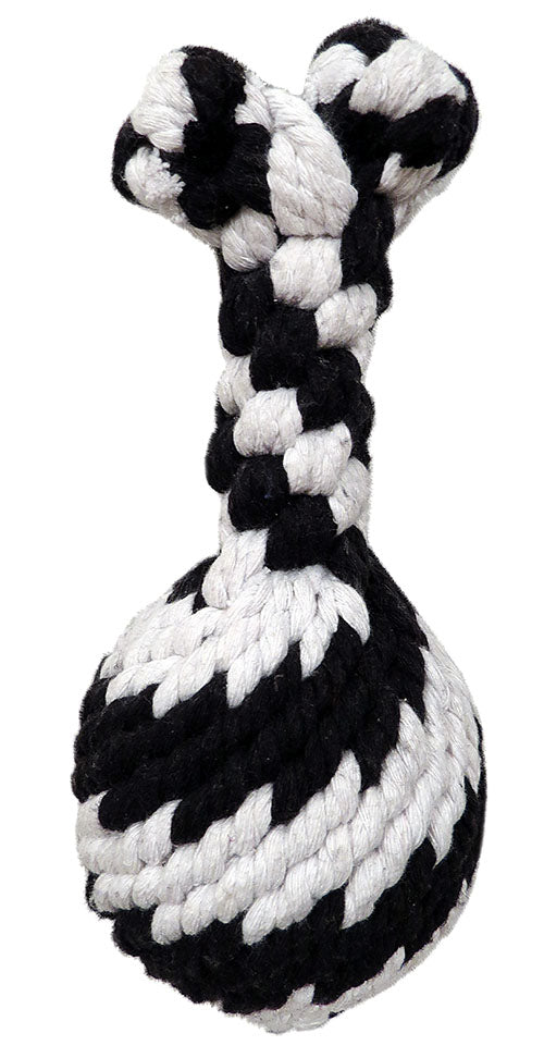 Large Super Scooch Rope Drumstick With Squeaker 8 Inch (Pack of 5)