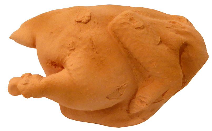 7 inch Premium Stuffed Latex Juicy Roaster Chicken (Pack of 4)