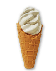 7.5 Inch Premium Stuffed Latex Waffle Cone (Pack of 5)