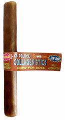 6 Inch CS Deluxe Collagen Stick with Cigar Band and UPC (Pack of 20)