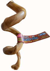 6-7 Inch CS Deluxe Collagen Spiral with Cigar Band and UPC (Pack of 12)