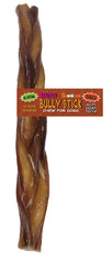 12 Inch Braided Bully Stick With Scoochie Cigar Band/UPC (Pack of 3)