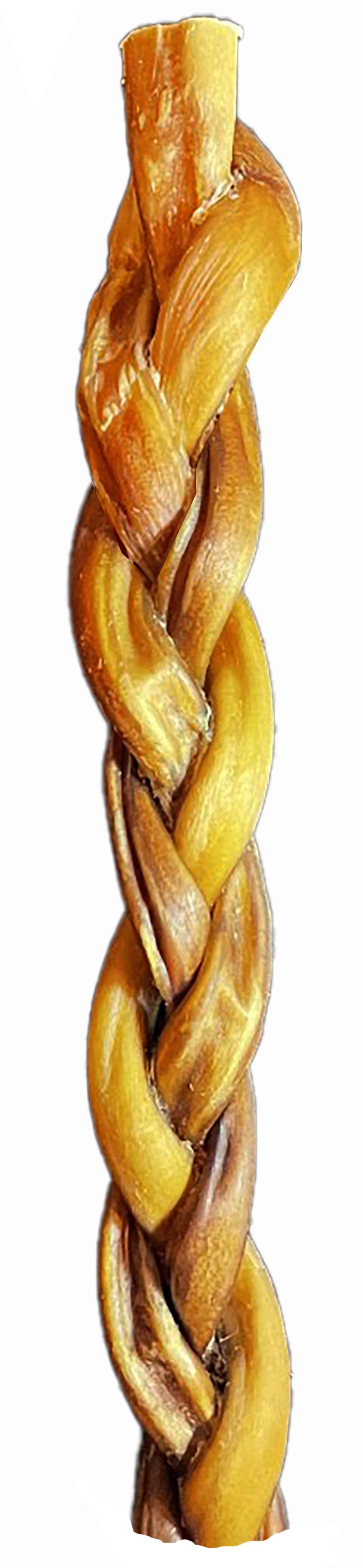 9 Inch Braided Bully Stick Bulk (Pack of 4)