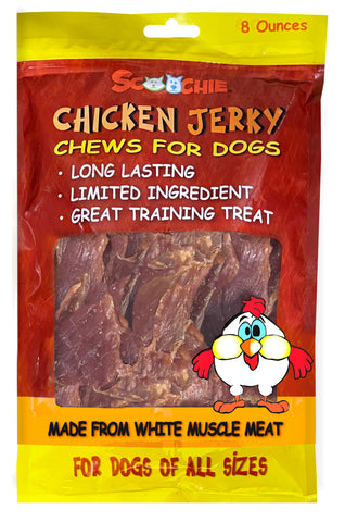 8 Ounce Chicken Jerky in Peggable Bag (Pack of 4)