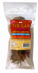 Pig Ear Strips 8 Ounce Zip Lock Bag (Pack of 10)