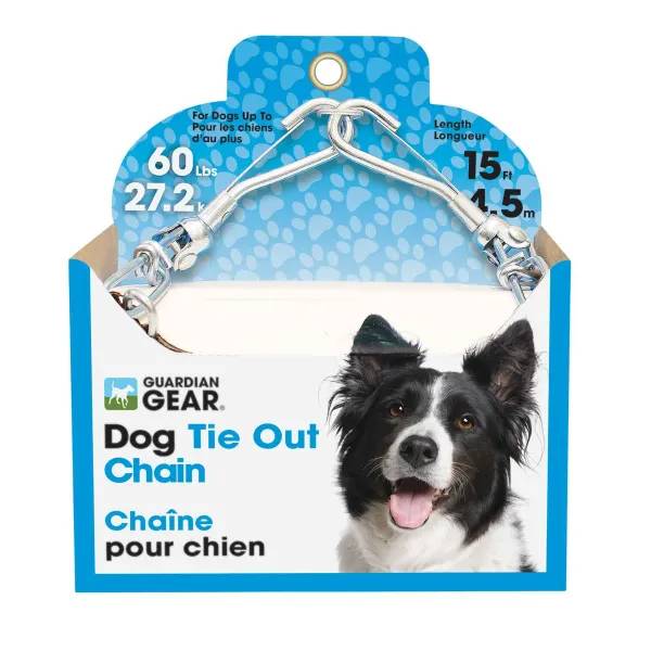Guardian Gear Large Twist Chain Tie-Out 15ft