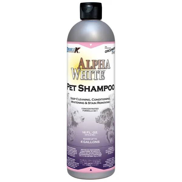 Double K Groomer's Edge Alpha White Dog Grooming Shamp 16oz