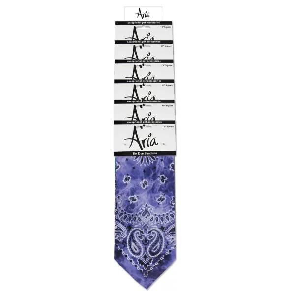 Aria Tie-dye Bandanas with Retail Display Strip
