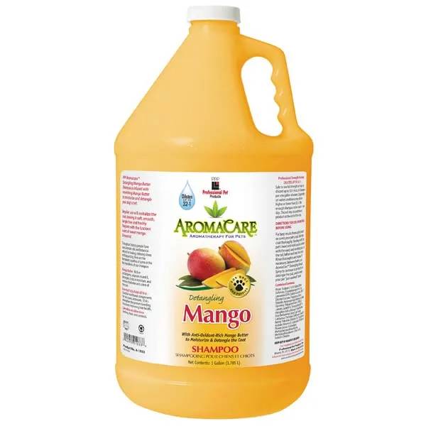 PPP AromaCare Detangling Mango Dog Grooming Shampoo Gal