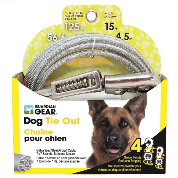 Guardian Gear Tie-Out with Spring 15ft XL