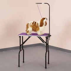 Master Equipment Dog Grooming Table w/36In Arm 30x18In Purple