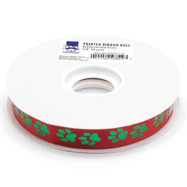 Top Performance Red & Green Printed Ribbon Rolls, 50-Yard