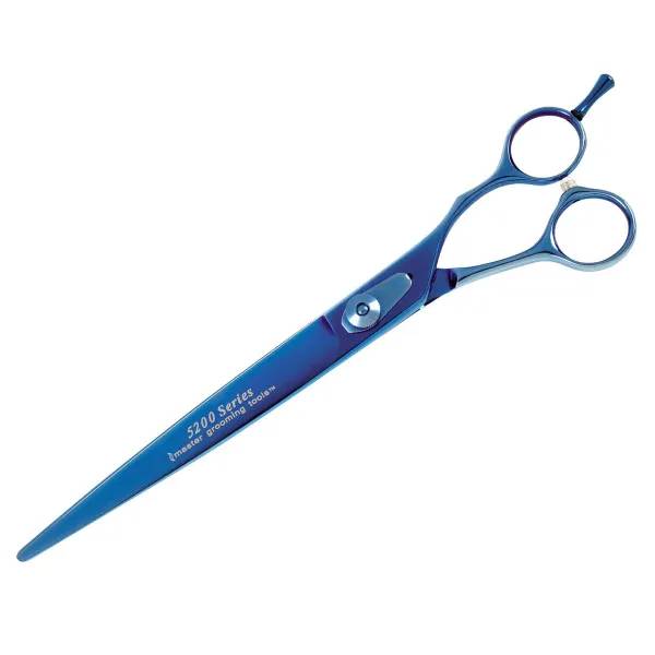 Master Grooming Tools 5200 Blue Titanium Straight 8.5In