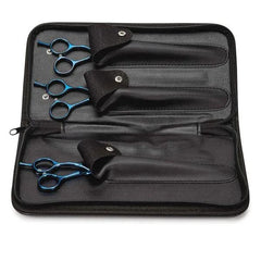 Master Grooming Tools 5200 Blue Titanium Lefty 3-Piece Shear Kits
