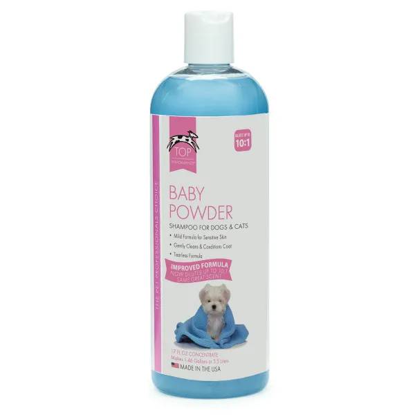 Top Performance Baby Powder Dog Grooming Shampoo 17oz