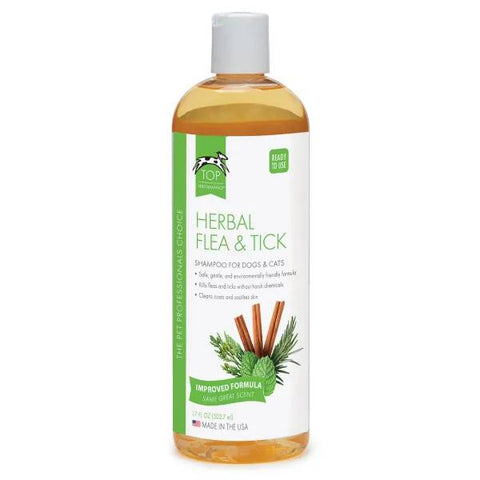 Top Performance Herbal Flea & Tick Dog Grooming Shampoo 17oz