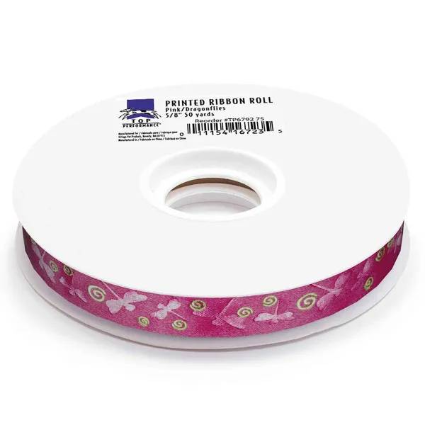 Top Performance Dragonflies 50-Yard Printed Ribbon Rolls