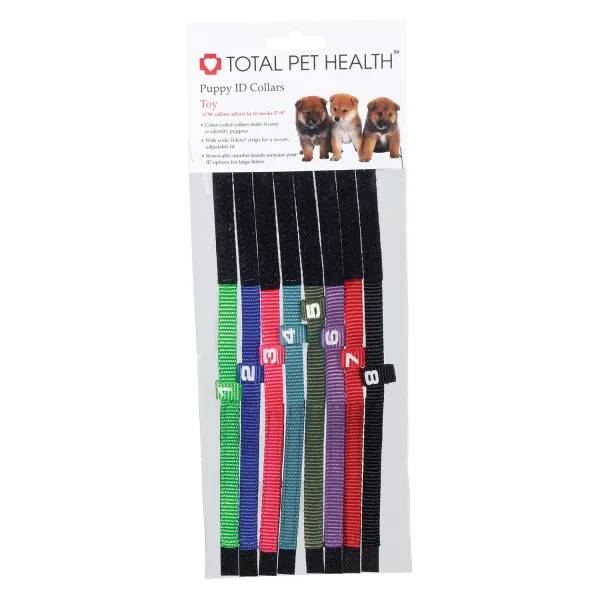 Total Pet Health Healthy Puppy ID Collars Toy 8Pk