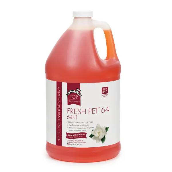 Top Performance 64 to 1 High Concentrate Fresh Pet Dog Grooming Shampoo