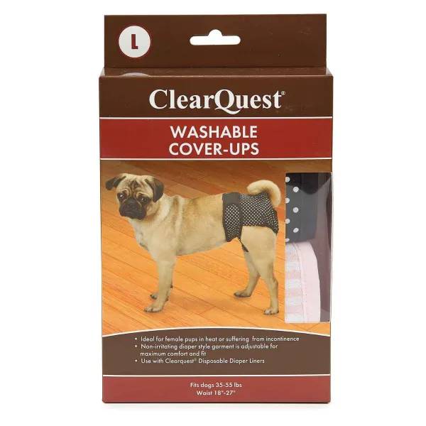 ClearQuest Washable Cover-Up L 2Pk Black/Pink