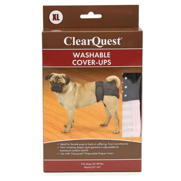 ClearQuest Washable Cover-Up XL 2Pk Black/Pink