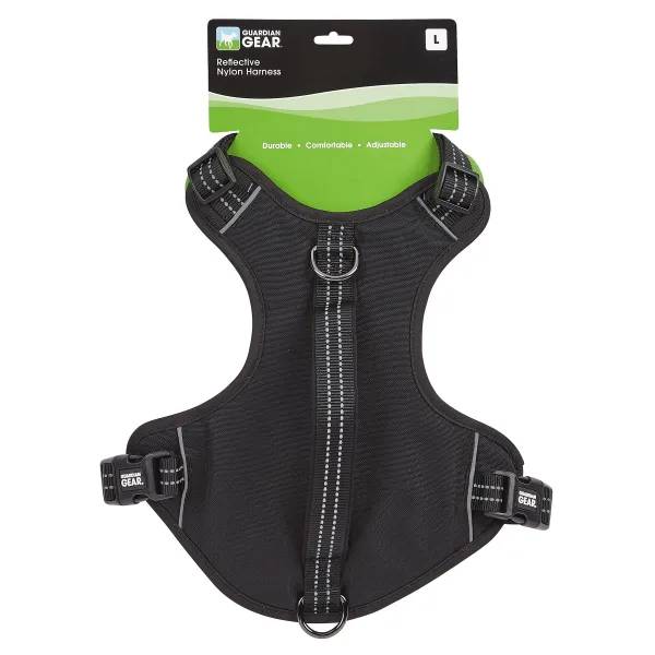 GG Reflective Nylon Harness M Black