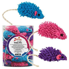 Zanies Moppy Mice Cat Toys Canisters 42 pc