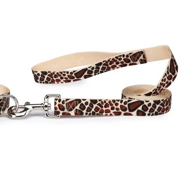 Casual Canine Animal Print Lead 6Ftx1In Giraffe