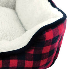 Slumber Pet Buffalo Check 19in Cuddler Bed