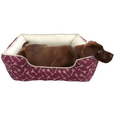 Slumber Pet Red Arrow Print 19in Cuddler Bed