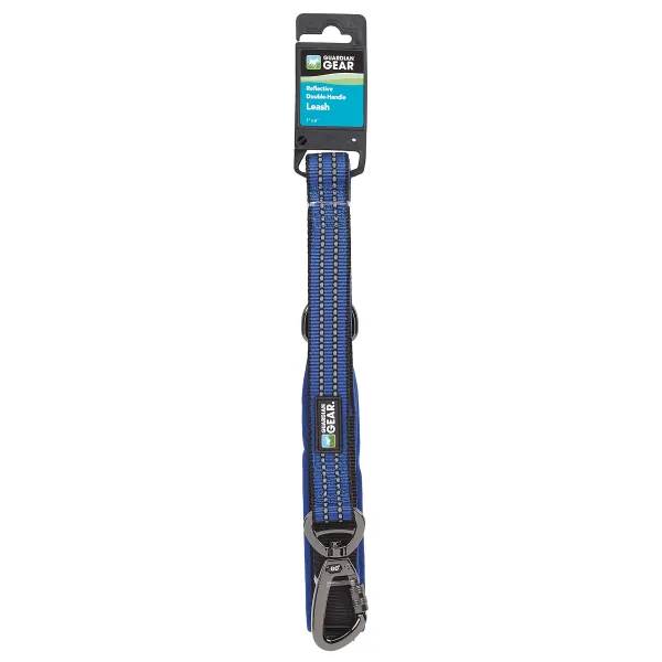 Guardian Gear Reflective Double-Handle 6ft Blue Leash