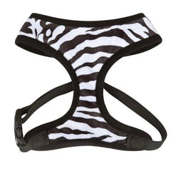 Casual Canine Plush Print Harness S Zebra