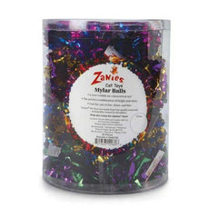 Zanies Mylar Balls Cat Toys Canister 35 pc
