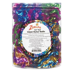 Zanies Giant Mylar Ball Canisters 16 Pcs