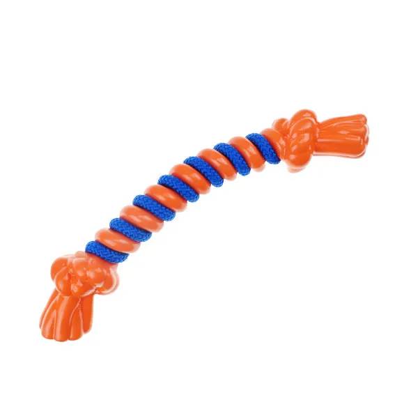 Infinity TPR & Rope Bone Lrg Orange