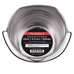ProSelect Stainless Flat Sided Pail 4Qt