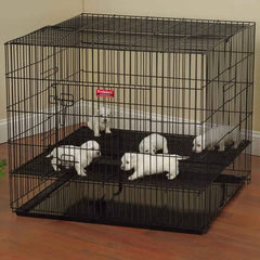 ProSelect Puppy PlayPen w/Plastic Pan M Black