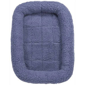 Slumber Pet Sherpa Crate Bed S Blue
