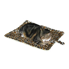 Meow Town ThermaPet Cat Mat Leopard Brown