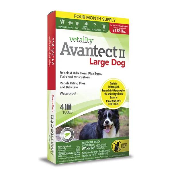 Vetality Avantect II Spot On Large Dogs 4 Month