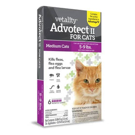 Vetality Advotect II Spot On For Cats 5-9 lbs 6 Month