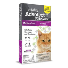 Vetality Advotect II Spot On For Cats 5-9 lbs 6 Month