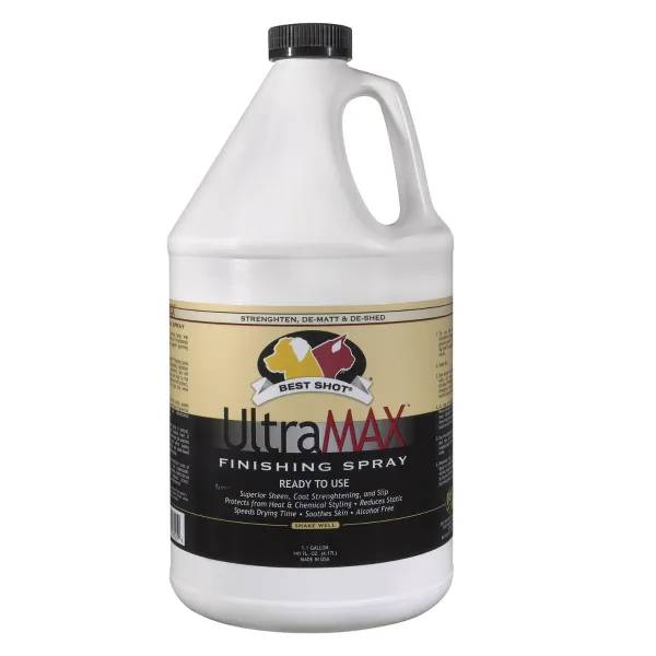 Best Shot UltraMax Pro Dog Grooming Finish Spray Gallon