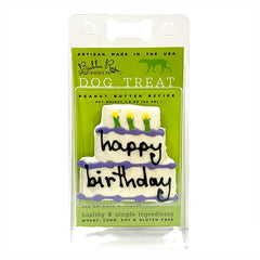 Bubba Rose Birthday Cake Peanut Butter Dog Treats (Case of 12)