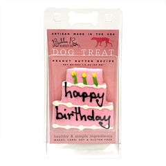 Bubba Rose Birthday Cake Peanut Butter Dog Treats (Case of 12)