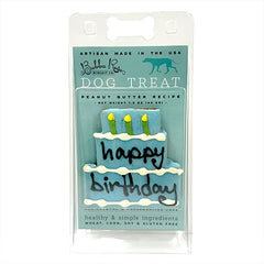 Bubba Rose Birthday Cake Peanut Butter Dog Treats (Case of 12)